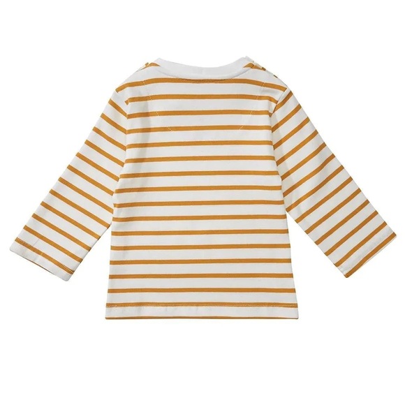 Dotty dungarees Ochre Breton Stripe Top - Picture 13 of 13